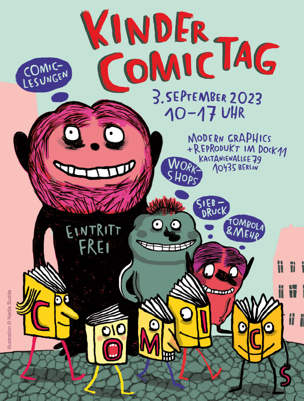 Kinder Comic Tag am. 03.09.23. Modern Graphics, Kastanienallee 79, 10435 Berlin